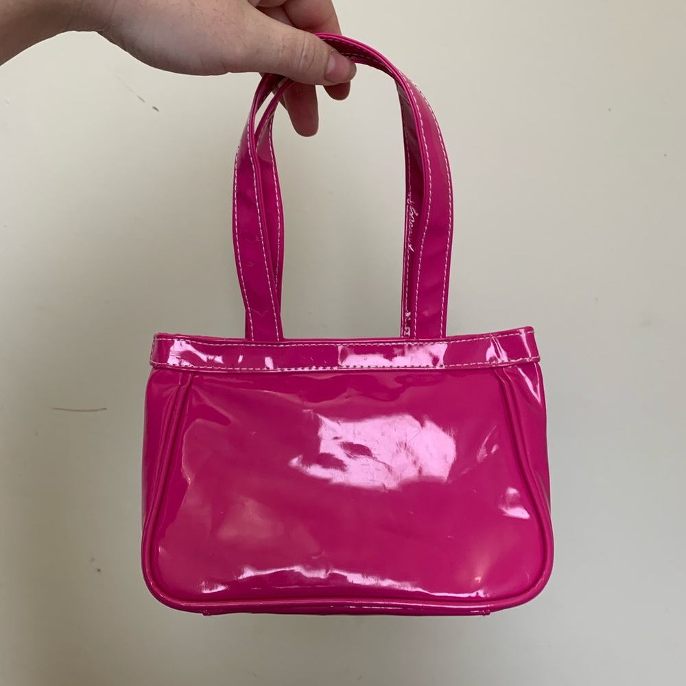 Dolls Kill Vintage Vinyl Pink Butterfly Mini Purse - Picture 4 of 6